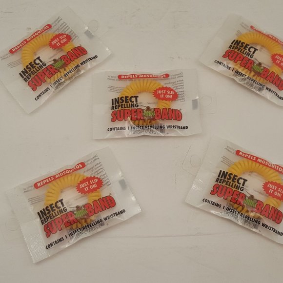 Super Band Insect Repelling Wristband by Evergreen Research  5 pack - Picture 1 of 5